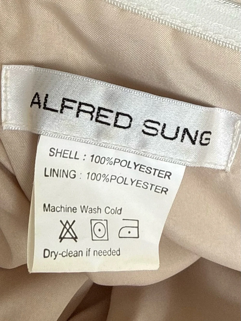 Alfred Sung Off-The-Shoulder Satin Maxi dress size 12 formal wedding - Picture 7 of 9